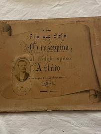Ricordo matrimonio 1891 Beck Gasperini Trieste
