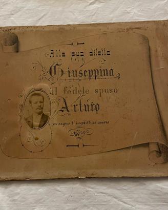 Ricordo matrimonio 1891 Beck Gasperini Trieste