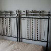Letto in ferro e ottone restaurato di epoca 800