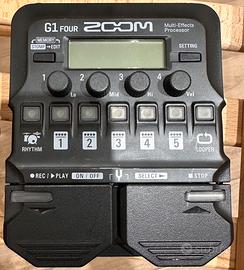 Pedale miltief.  xchitarra Zoom G1 Four con alimen