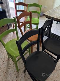 Sedie in Legno Massello trattate