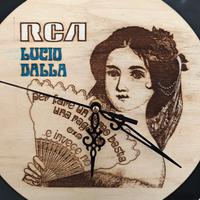 LUCIO DALLA - OROLOGIO DA PARETE IN LEGNO 