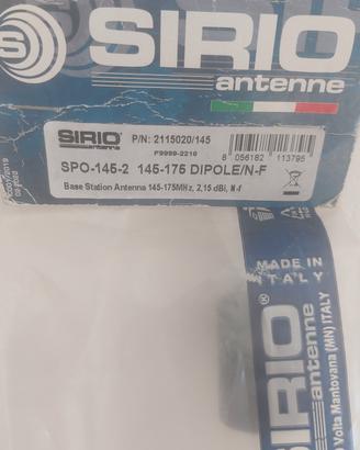 Antenna SIRIO SPO-145-2 145-175 banda nautica, ISM