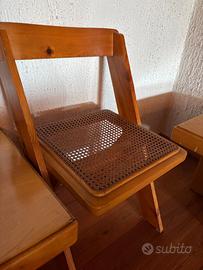 Set 4 sedie legno