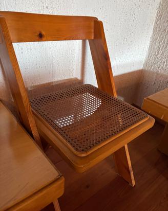 Set 4 sedie legno