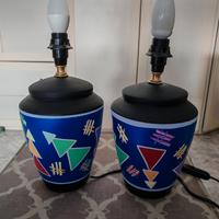 lampade in terracotta  o ceramica dipinte a mano