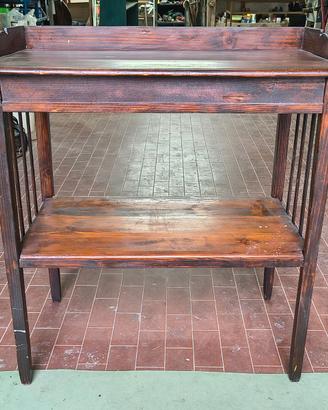 Consolle in Legno con Ripiano L78 x H85 x P44