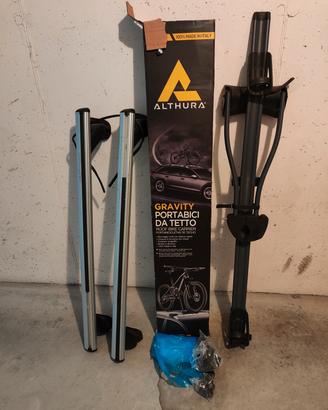 Porta bici Althura e barre Fiat Panda