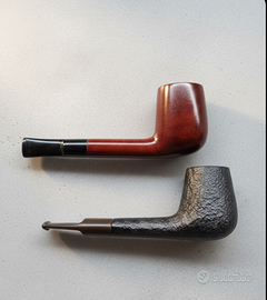 Set 2 Pipe Albion - Radica Liscia e Rusticatata