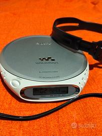 cd walkman discman Sony più cuffie e custodia