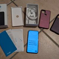 Google Pixel 5 con scatola, pellicola nuova, cover