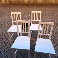 4 sedie bianche Ikea