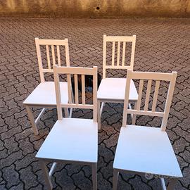 4 sedie bianche Ikea