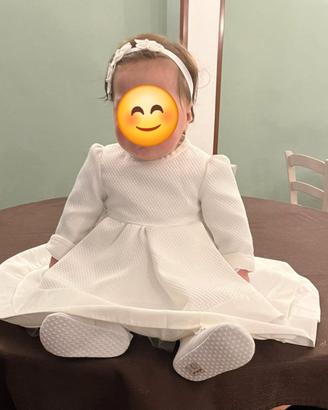 vestito cerimonia bambina 12 mesi