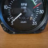 Tachometer RPM giri motore strumento Aereo 