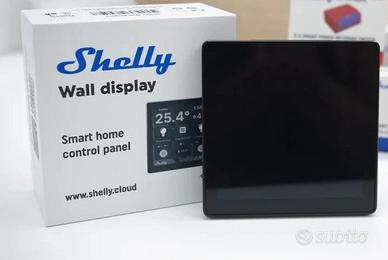 Shelly Wall Display Nero + Blu H&T Nero Termostato