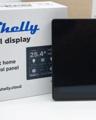 Shelly Wall Display Nero + Blu H&T Nero Termostato