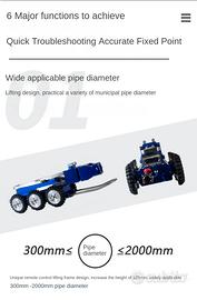 Carro motorizzato per ispezioni condotte forzate