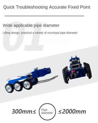 Carro motorizzato per ispezioni condotte forzate