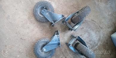 ruote carrello 22 cm  carichi pesanti