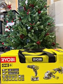 Set Trapano + Smerigliatrice a batteria Ryobi