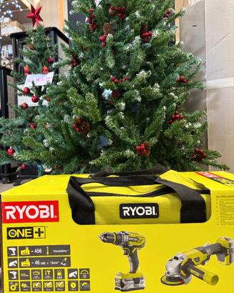 Set Trapano + Smerigliatrice a batteria Ryobi