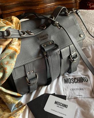 Moschino - saldo -couture ,borsa vera pelle !