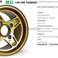 Cerchi LF 7x 13 8x 13 Lancia Fulvia stellone