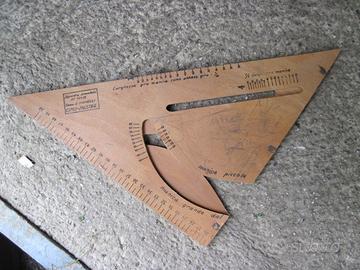 Squadra Sartoriale in Legno Epoca