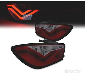 FANALI PER SEAT IBIZA 08-12 LIGHT BAR ROSSO FUMÈ 3