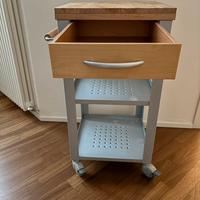 Carrello da cucina metallo e legno