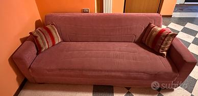 Divano  letto 3 posti contenitore L.205x85