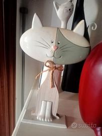 Soprammobili un gatto in porcellana
