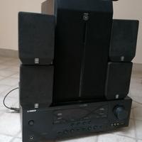 sintoamplificatore home completo di casse Yamaha 