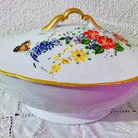 Zuppiera Laveno dipinta a mano