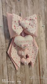 Fiocco nascita nome personalizzabile 