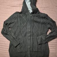 Cardigan con cappuccio