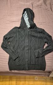 Cardigan con cappuccio