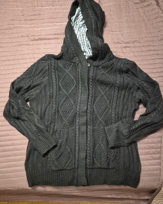 Cardigan con cappuccio