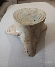 Ceppo in legno naturale levigato 