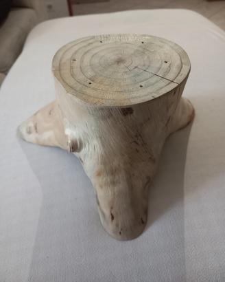 Ceppo in legno naturale levigato 