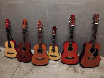 6 chitarre classiche 1 acustica