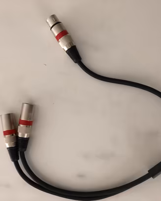 Cavo xlr sdoppiato