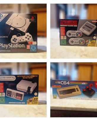 nes snes c64 playstation classic mini