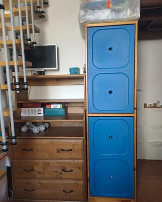 cassettiera e mobile alto ikea