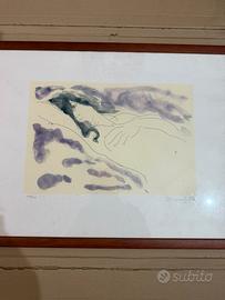 Quadro Alain Bonnefoit Nudo sdraiato vintage