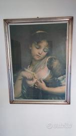 quadro stampa soggetto la morte del canarino 