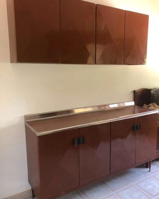 Credenza vintage anni ’70 con pensile
