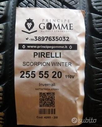 2 gomme 255 55 20 pirelli a4265