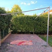 struttura per gazebo a vela